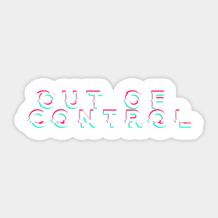 Out of Control Sticker